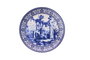 Hermia Juego de Platos para Postre de Porcelana Azul y Blanco 19.3cm (6 Unidades)